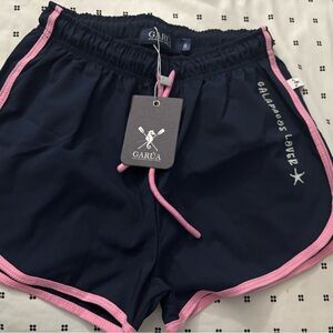 Garúa Girls Navy and Pink Shorts size 6